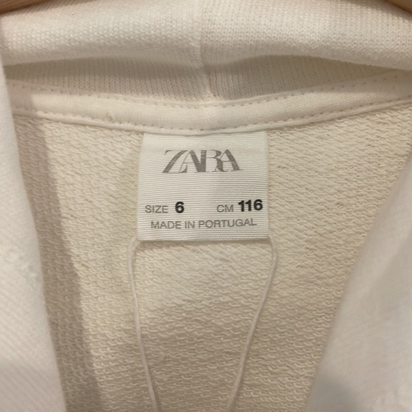 NWT size 6 Zara Girls Reversible Sequin Hooded Sweatshirt! - Picture 3 of 12